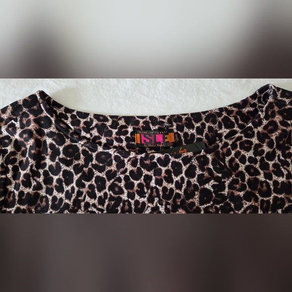Isle by Melis Kozan Animal Print Dress – 3/4 Sleeve Size XL - Picture 8 of 8